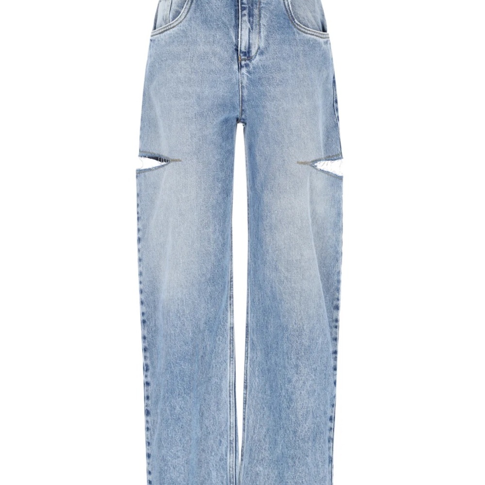 Maison Margiela Cut-Out Detailed Jeans, Slash Jeans